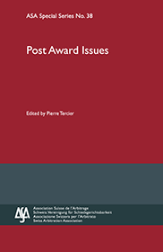 Post Award Issues: ASA Special Series No. 38